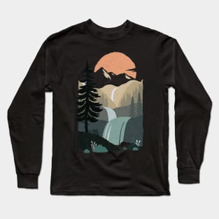 Mountain Pine Forest Awaits Adventure Lovers - Wanderlust Long Sleeve T-Shirt